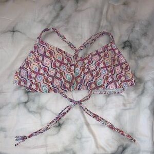 Xhilaration Pink Multi Strappy Bikini Top